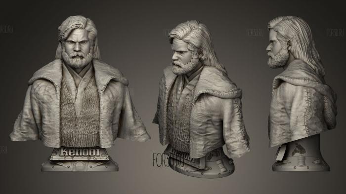 Obi Wan Kenobi stl model for CNC
